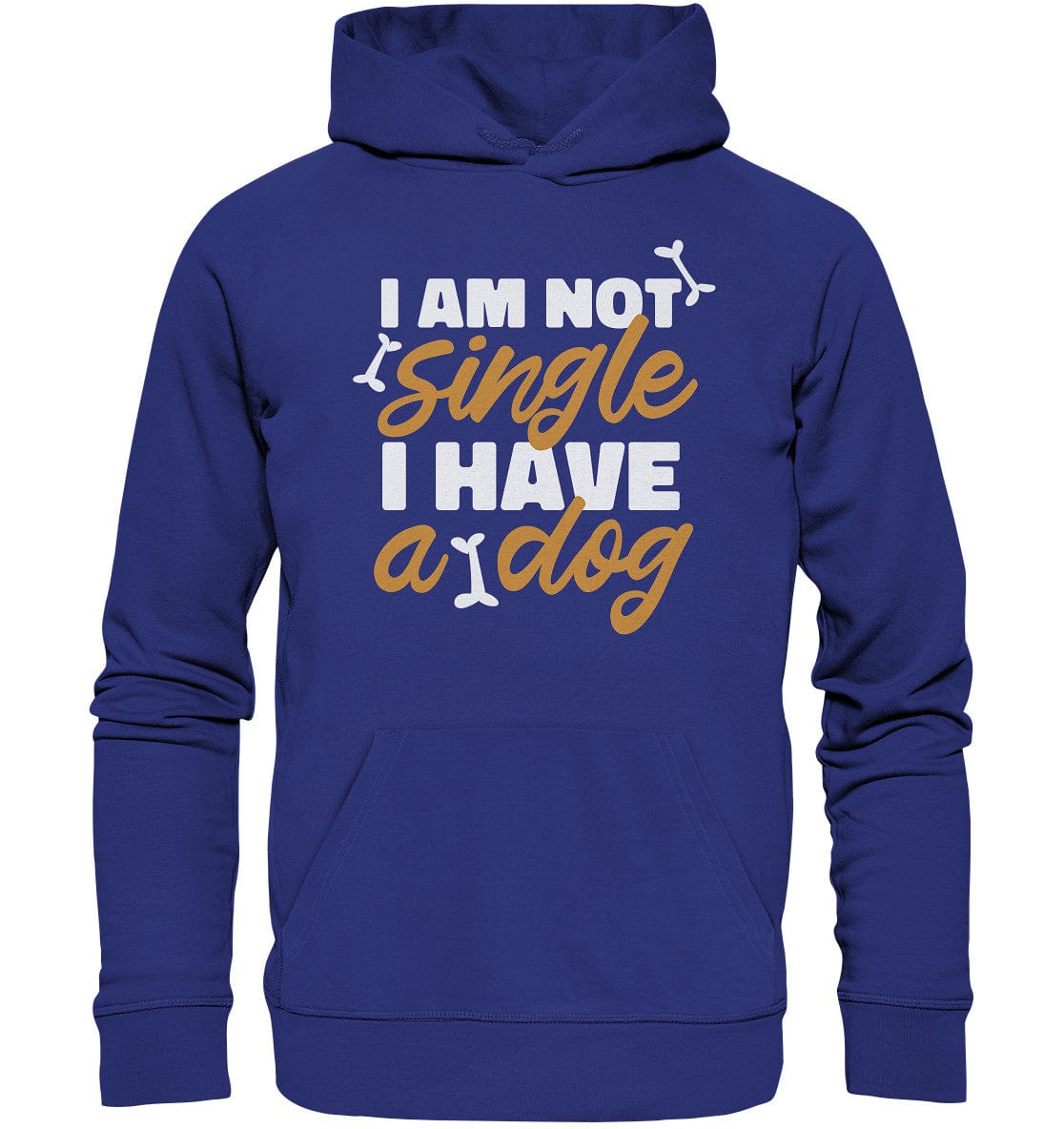 I am not single I have a dog - Organic Hoodie Worker Blue / XS