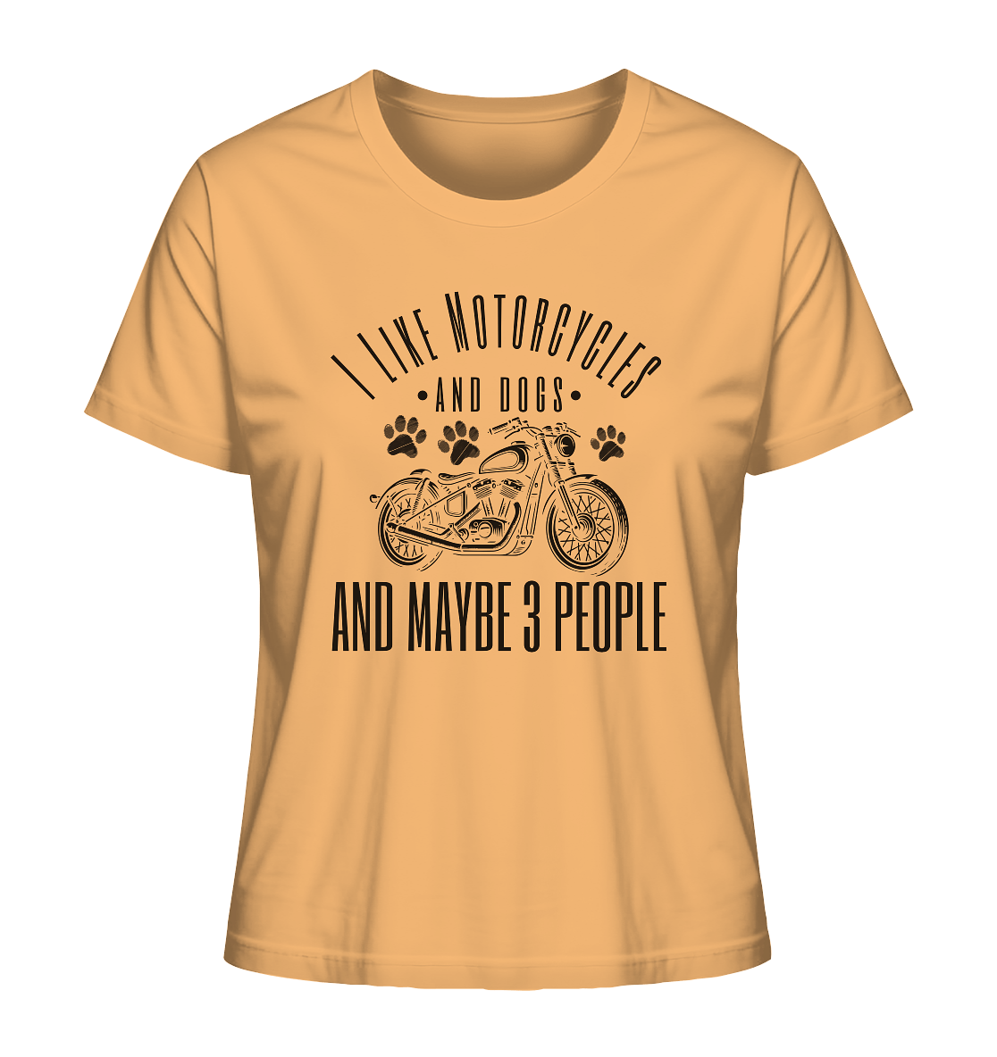 I like motorcycles and dogs - Hundespruch - Ladies Organic Shirt Nispero / XS