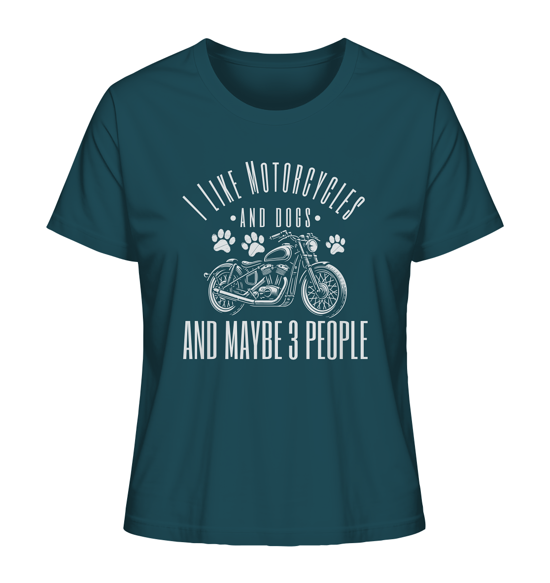I like motorcycles and dogs - Hundespruch - Ladies Organic Shirt Stargazer / XS