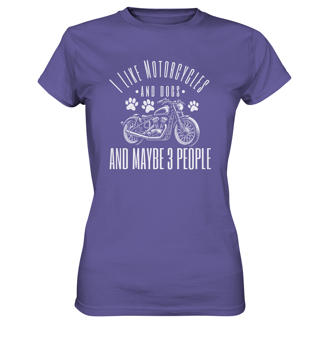 I like motorcycles and dogs - Hundespruch - Ladies Premium Shirt Millenial Lilac / XS