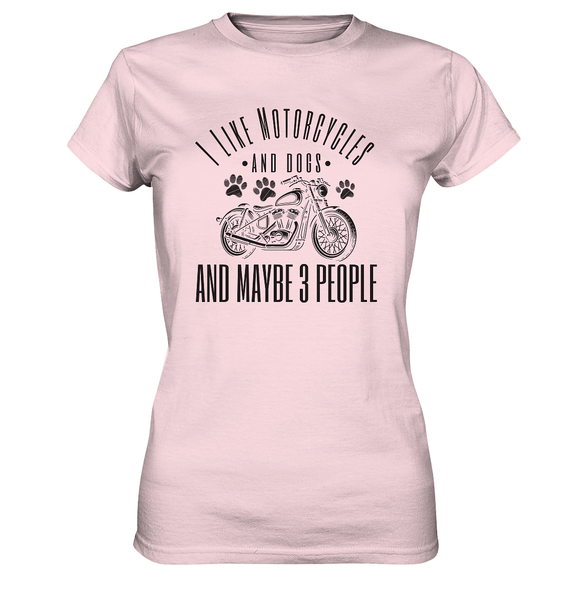 I like motorcycles and dogs - Hundespruch - Ladies Premium Shirt Orchid Pink / XS