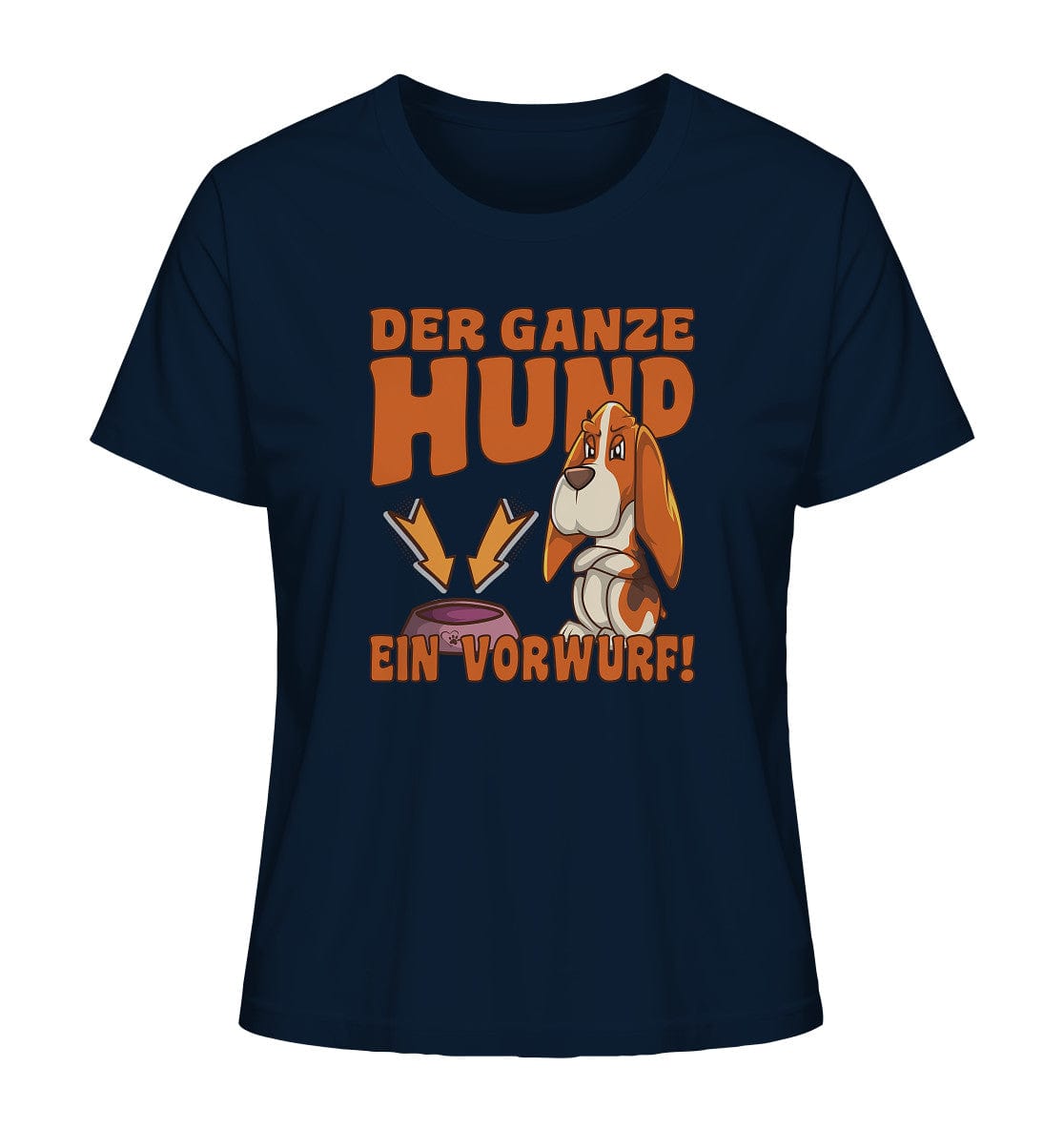 Jagdhund - Der ganze Hund ein Vorwurf - Ladies Organic Shirt French Navy / XS