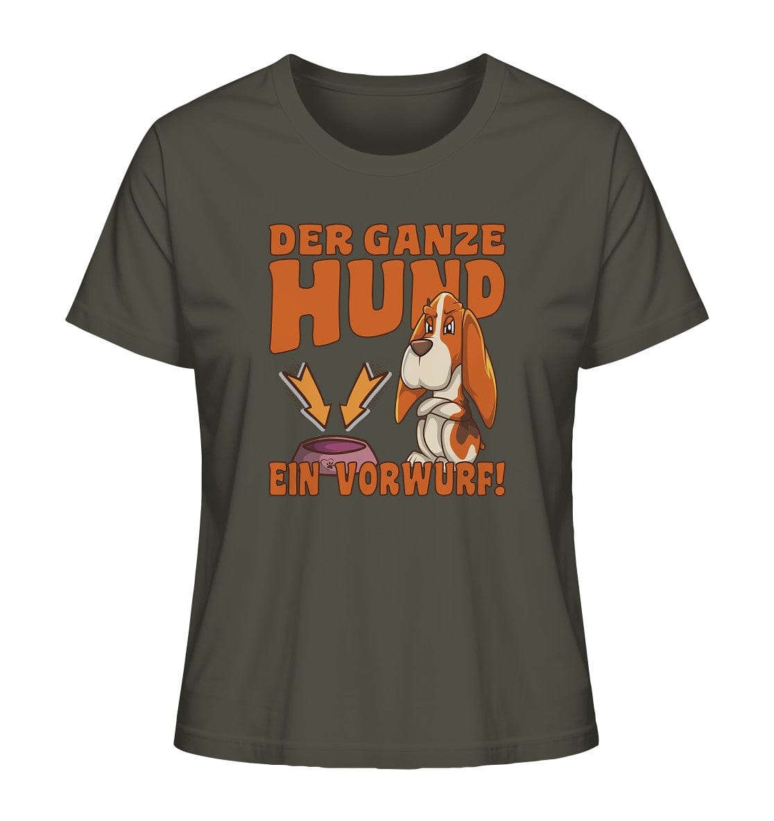 Jagdhund - Der ganze Hund ein Vorwurf - Ladies Organic Shirt Khaki / XS