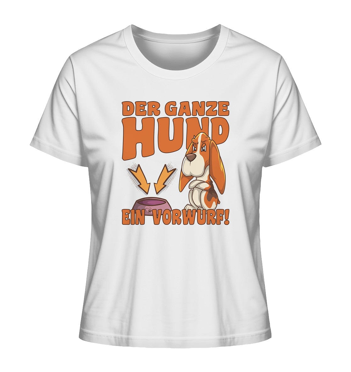 Jagdhund - Der ganze Hund ein Vorwurf - Ladies Organic Shirt White / XS