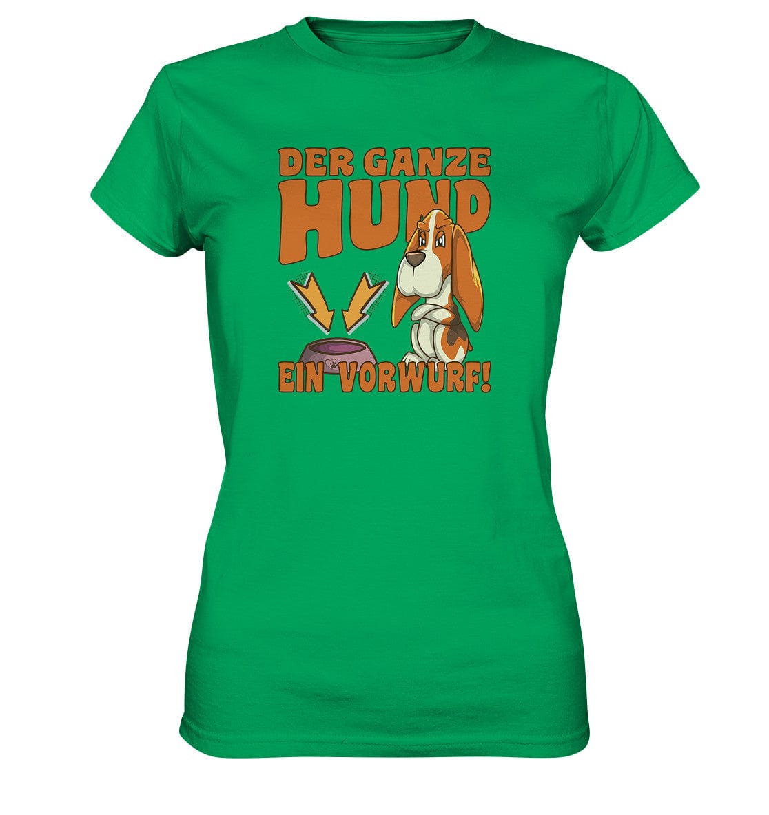 Jagdhund - Der ganze Hund ein Vorwurf - Ladies Premium Shirt Kelly Green / XS