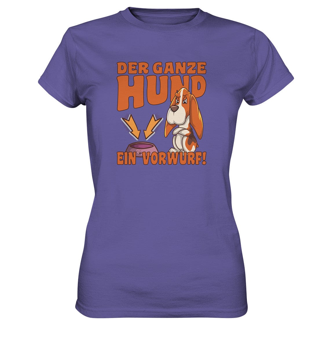 Jagdhund - Der ganze Hund ein Vorwurf - Ladies Premium Shirt Millenial Lilac / XS