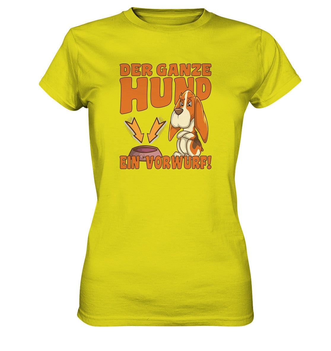 Jagdhund - Der ganze Hund ein Vorwurf - Ladies Premium Shirt Pixel Lime / XS