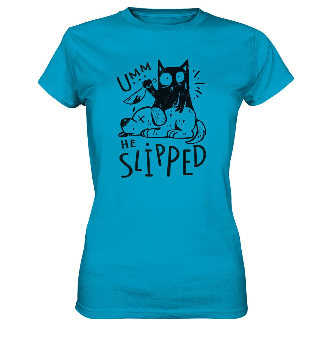 Katze tötet schlafenden Hund - Ladies Premium Shirt Atoll / XS