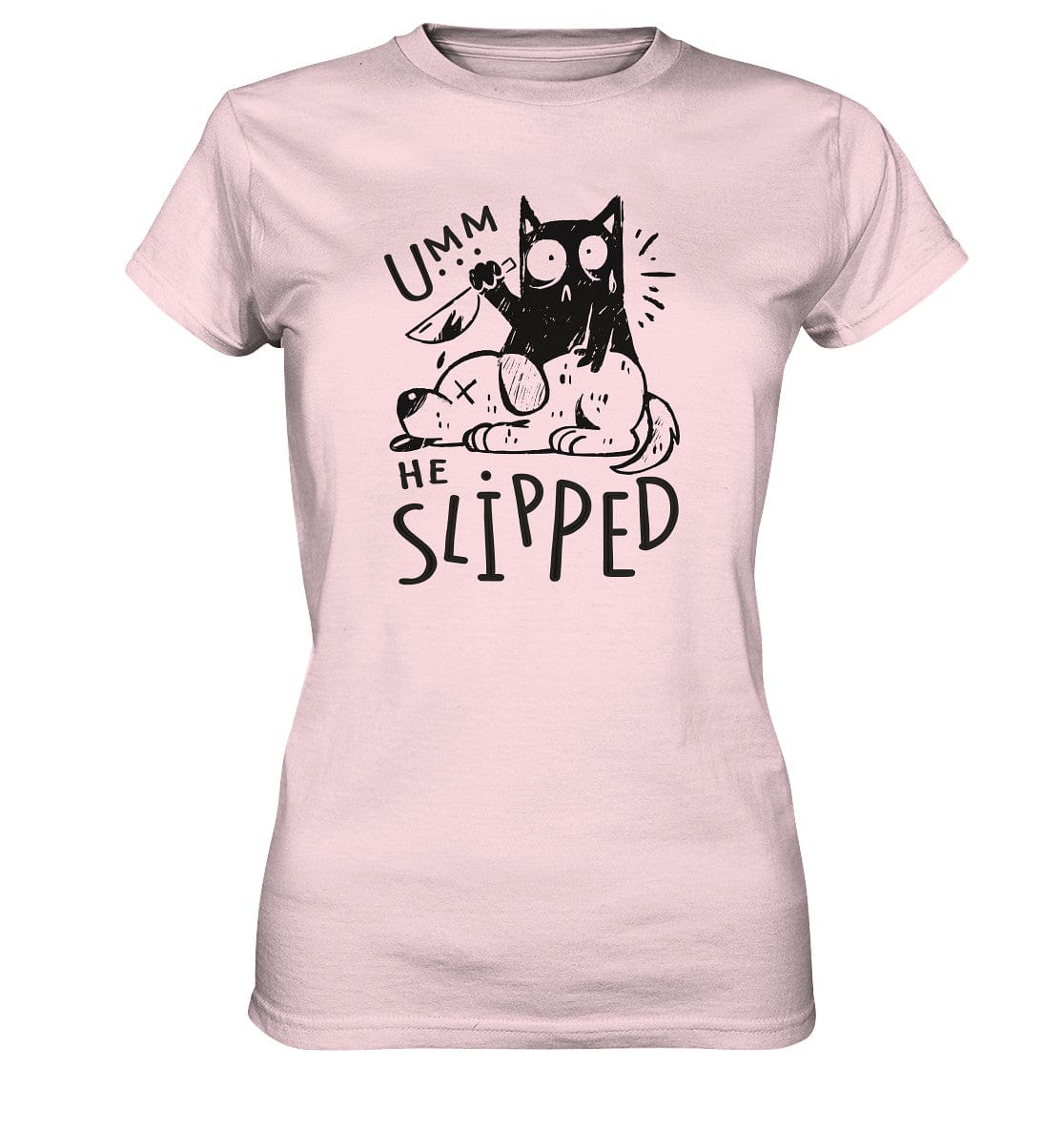 Katze tötet schlafenden Hund - Ladies Premium Shirt Orchid Pink / XS
