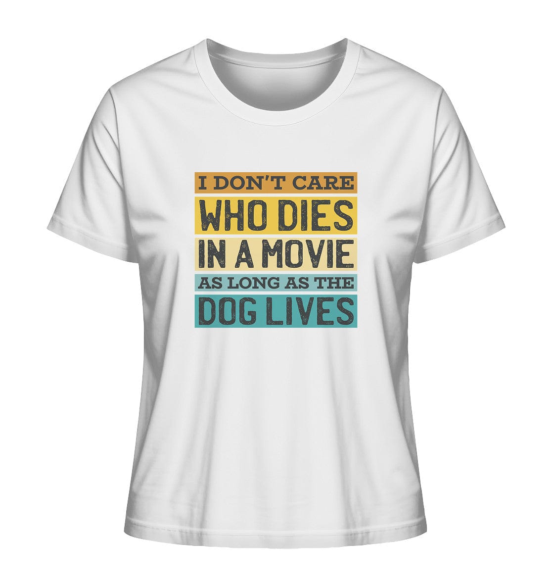 Kino meets Hund - I don't care who dies in a movie... - Ladies Organic Shirt White / XS