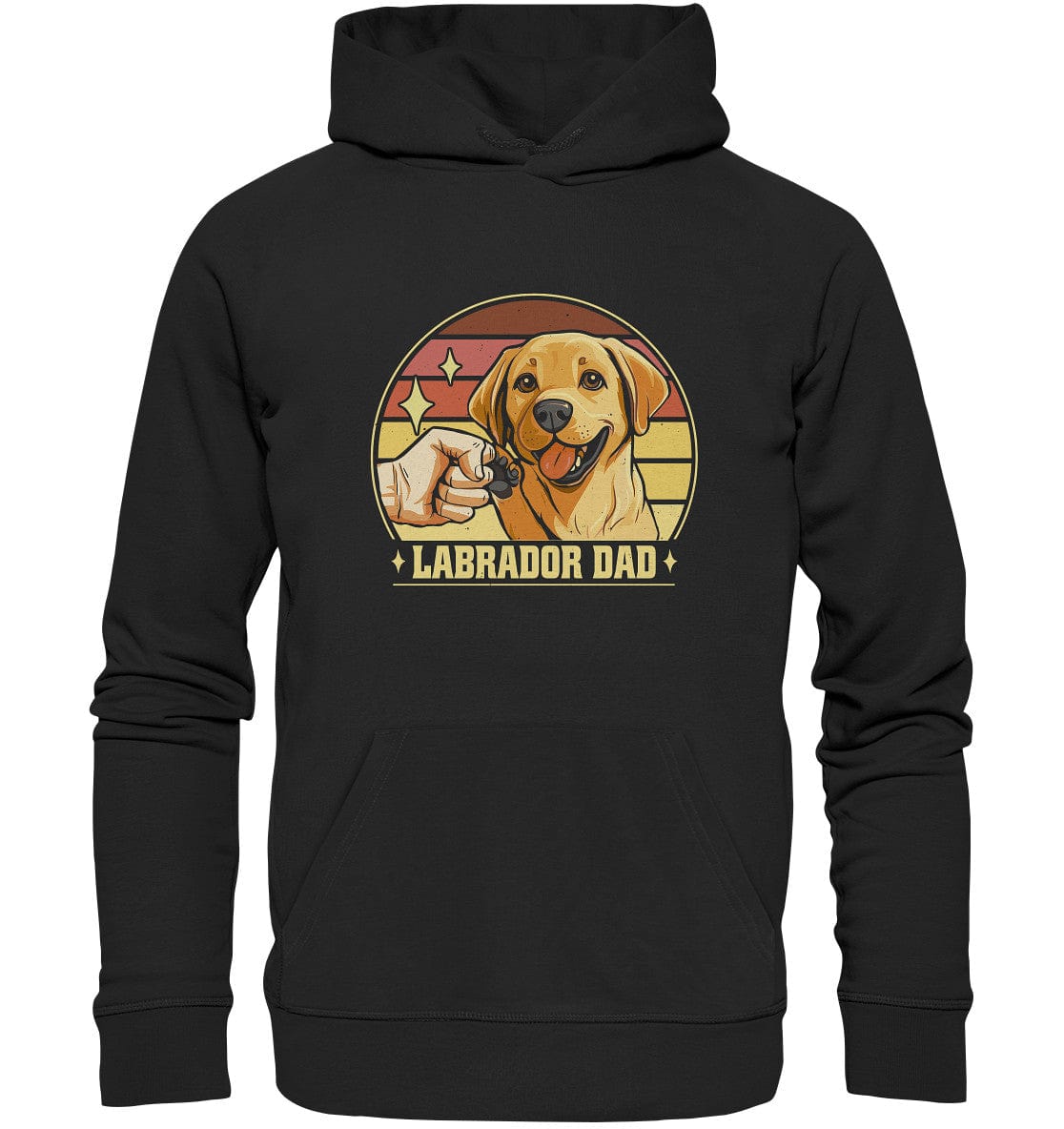 Labrador Dad - Organic Hoodie Black / XS