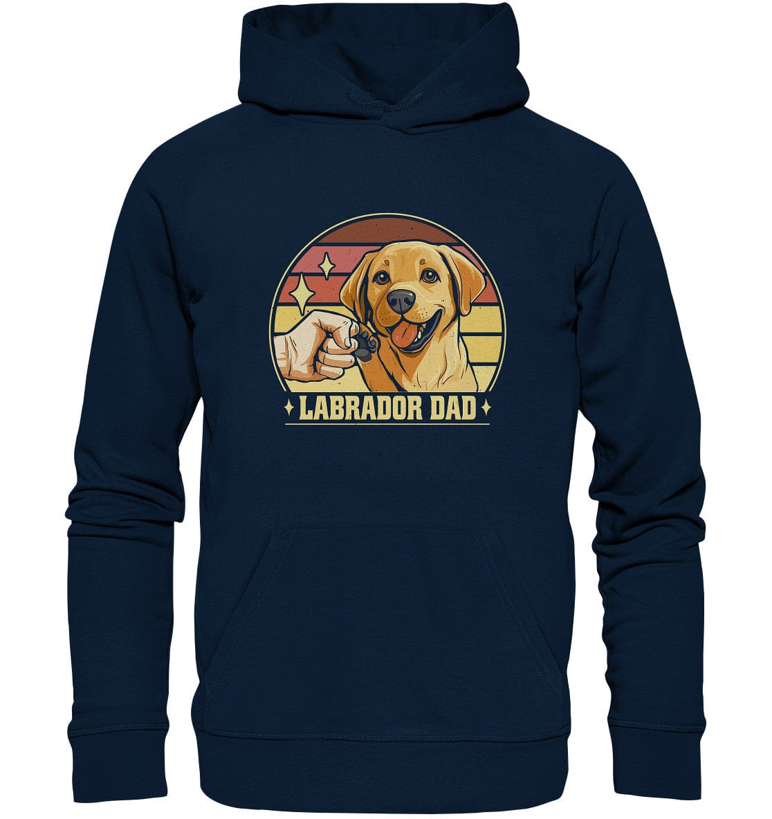 Labrador Dad - Organic Hoodie French Navy / XS