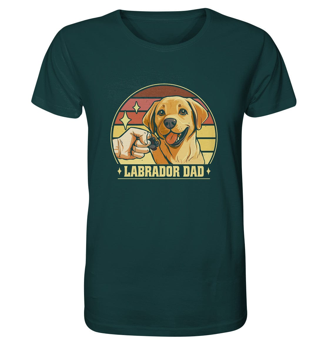 Labrador Dad - Organic Shirt Glazed Green / XS