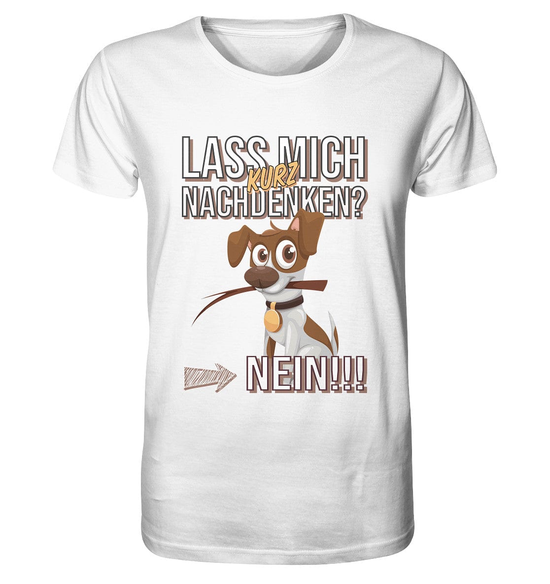 Lass mich kurz nachdenken - Jack Russel - Organic Shirt White / XS