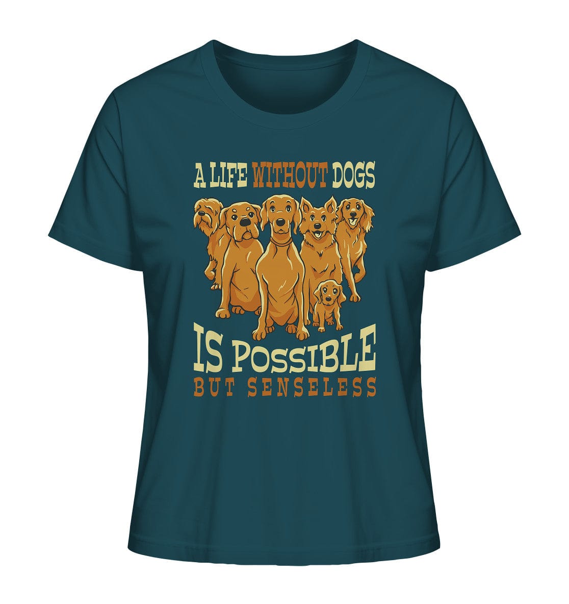 Life without dogs is possible but senseless - Ladies Organic Shirt Stargazer / XS