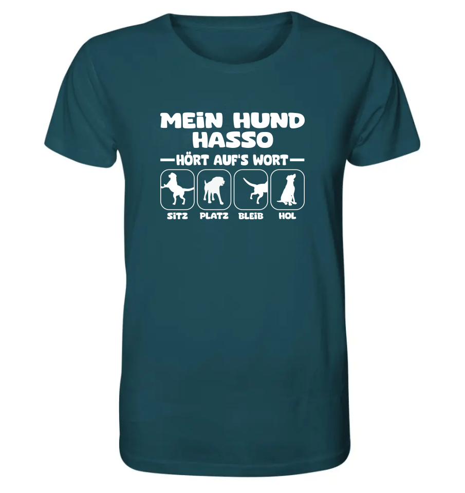 Mein Hund hört aufs Wort - personalisierbar - Organic Shirt Stargazer / XS