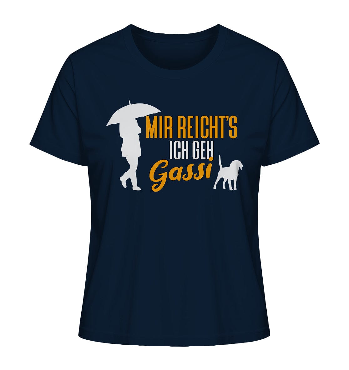 Mir reicht's ich geh Gassi - Hundespruch - Ladies Organic Shirt French Navy / XS