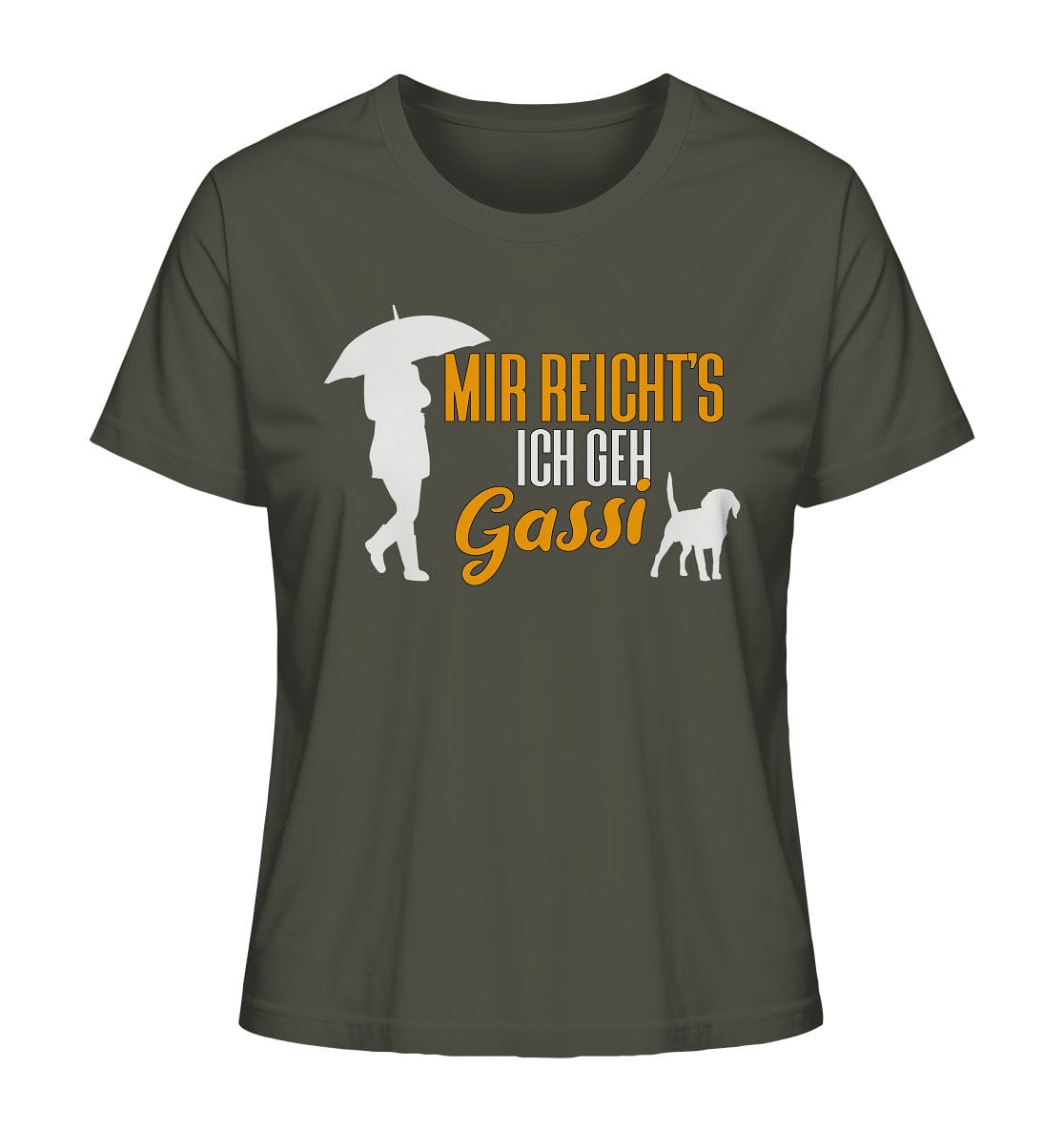 Mir reicht's ich geh Gassi - Hundespruch - Ladies Organic Shirt Khaki / XS