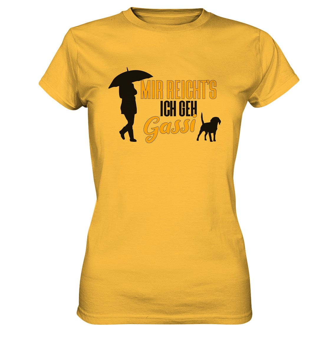 Mir reicht's ich geh Gassi - Hundespruch - Ladies Premium Shirt Gold / XS