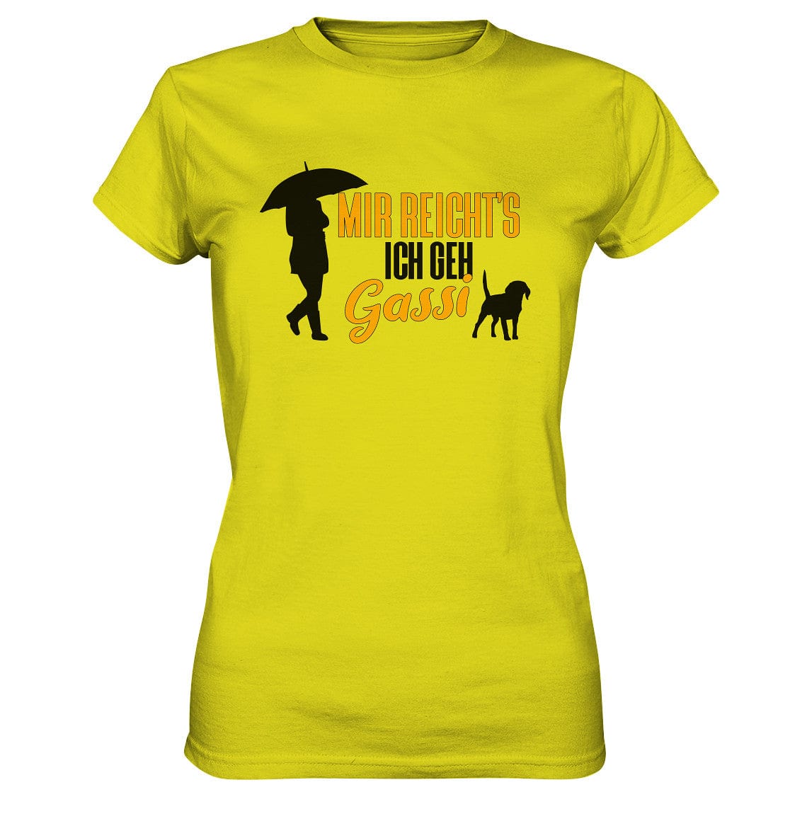 Mir reicht's ich geh Gassi - Hundespruch - Ladies Premium Shirt Pixel Lime / XS