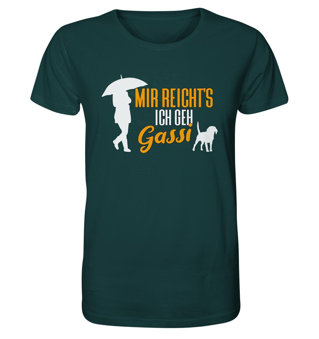 Mir reicht's ich geh Gassi - Hundespruch - Organic Shirt Glazed Green / XS