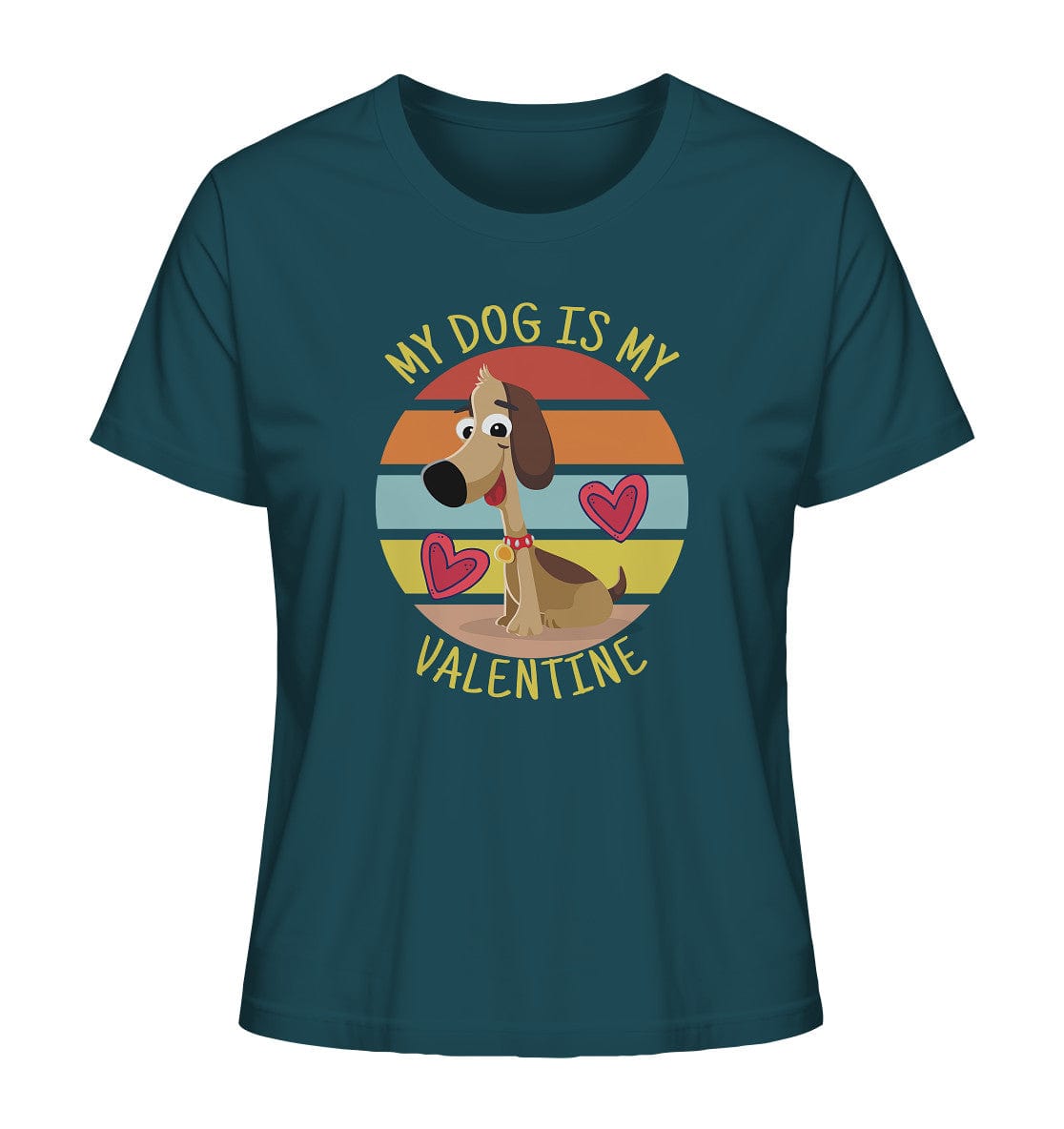 My dog is my valentine - Hundespruch - Ladies Organic Shirt Stargazer / XS
