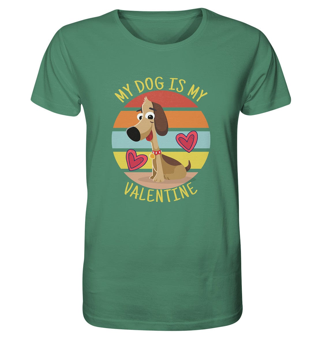My dog is my valentine - Hundespruch - Organic Shirt Green Bay / XS