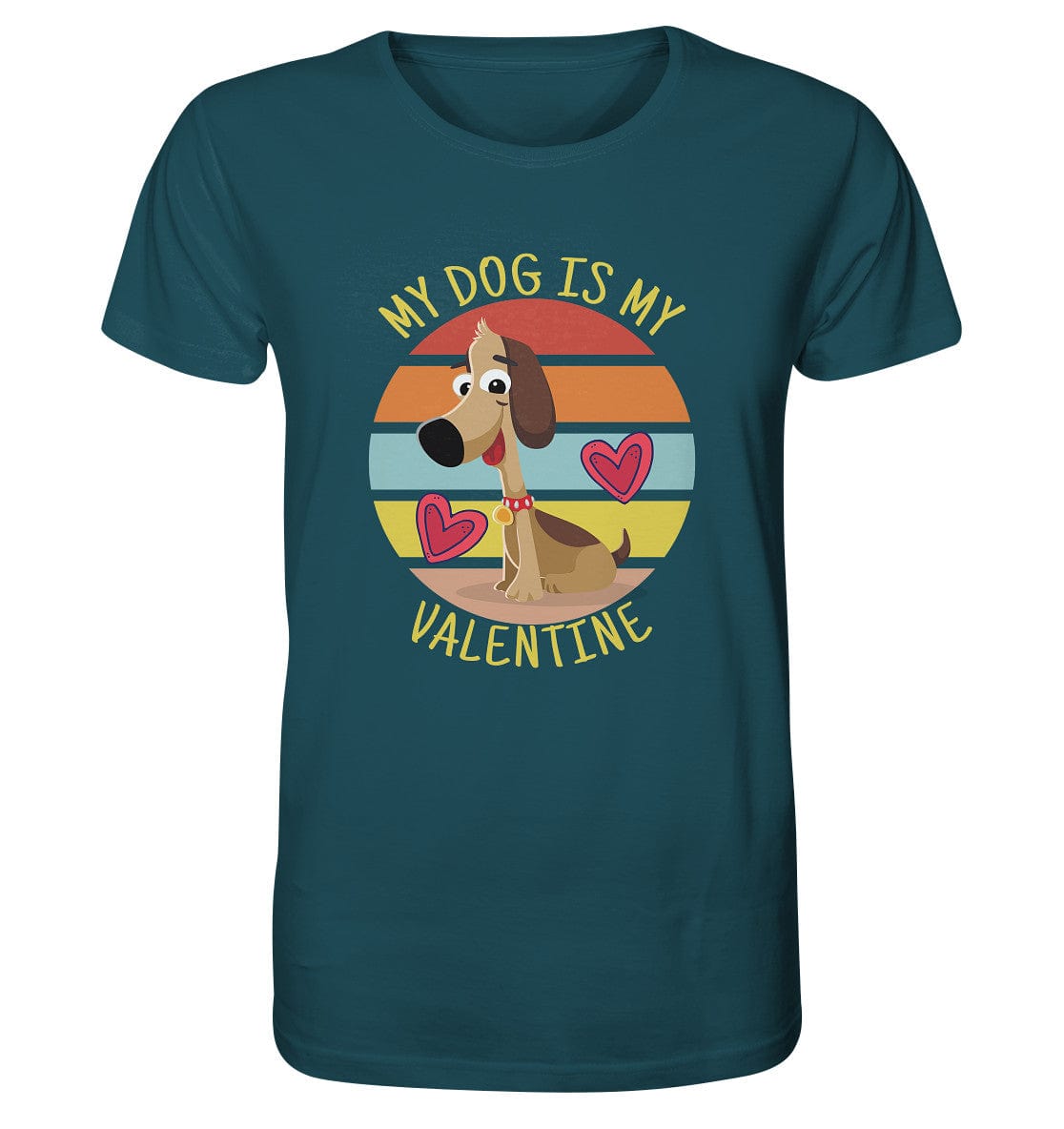 My dog is my valentine - Hundespruch - Organic Shirt Stargazer / XS