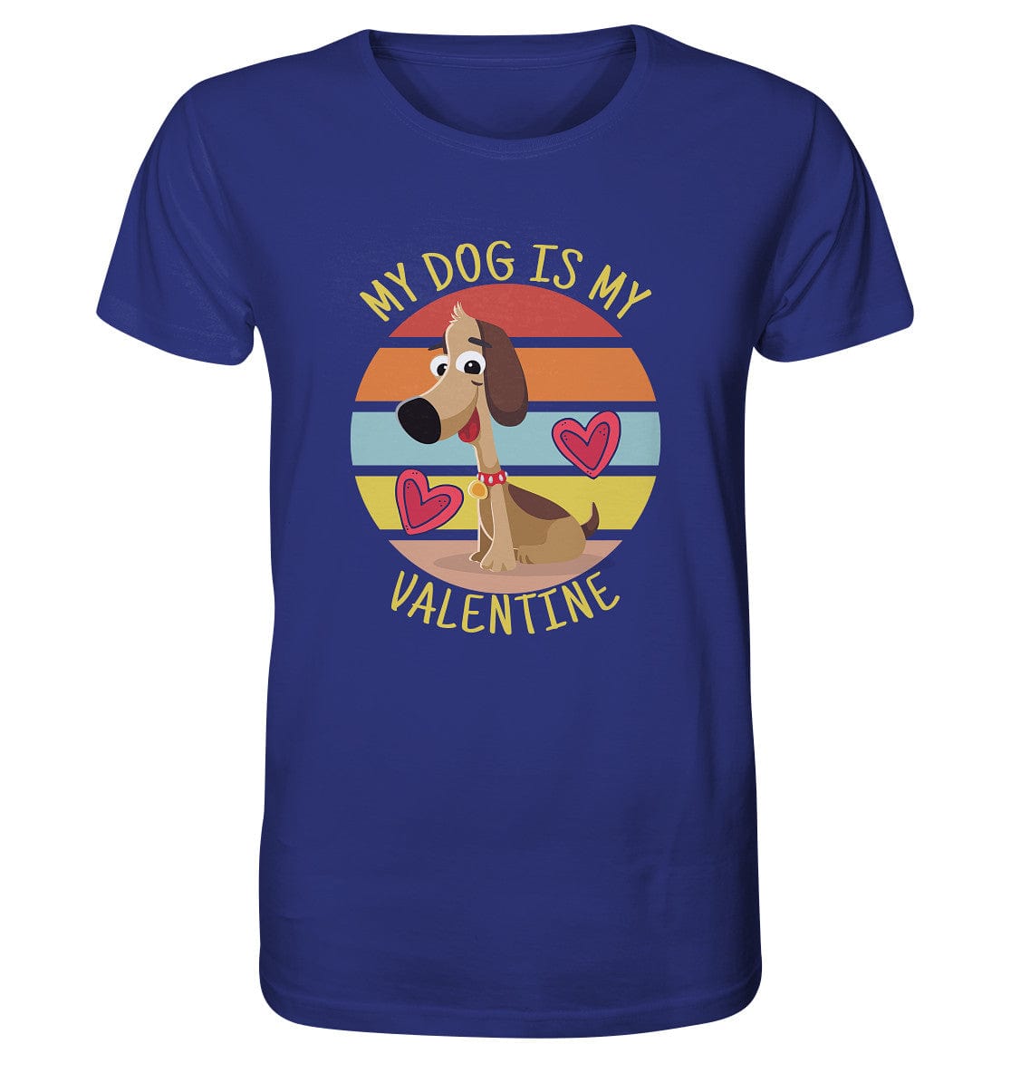 My dog is my valentine - Hundespruch - Organic Shirt Worker Blue / XS