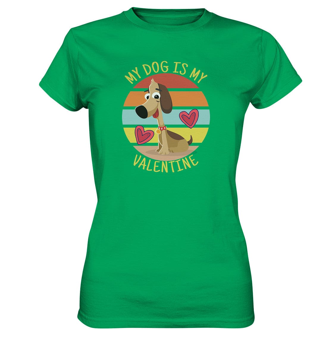 My dog is my valentine - Hundesprüche - Ladies Premium Shirt Kelly Green / XS