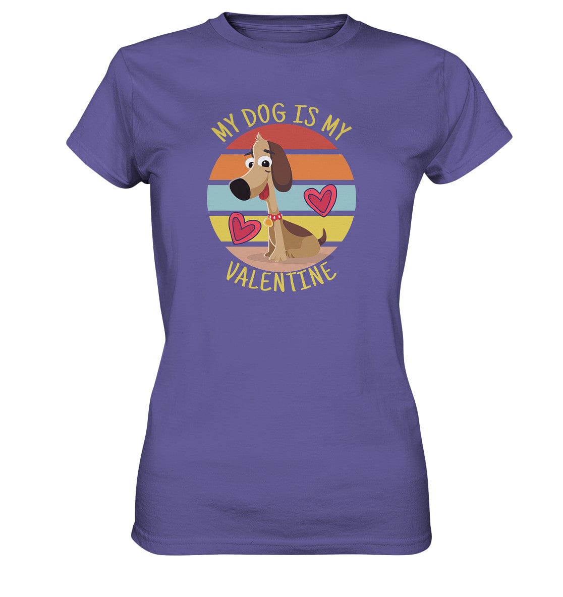 My dog is my valentine - Hundesprüche - Ladies Premium Shirt Millenial Lilac / XS