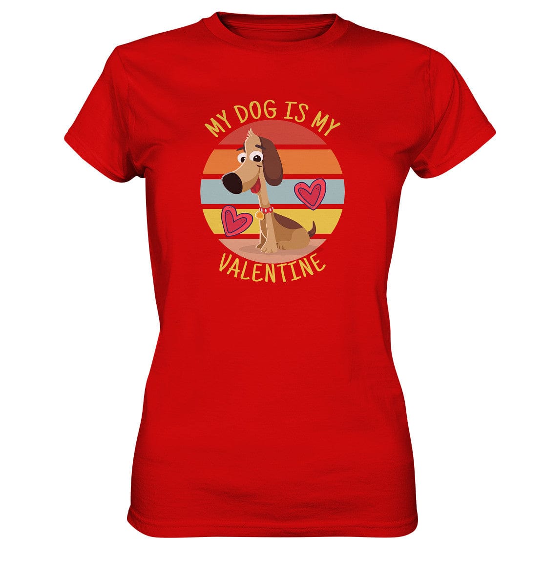 My dog is my valentine - Hundesprüche - Ladies Premium Shirt Red / XS