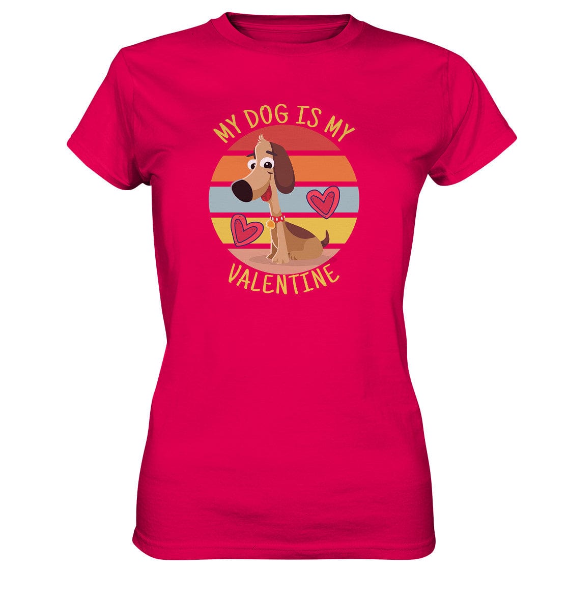 My dog is my valentine - Hundesprüche - Ladies Premium Shirt Sorbet / XS
