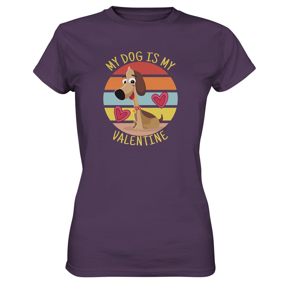 My dog is my valentine - Hundesprüche - Ladies Premium Shirt Urban Purple / XS