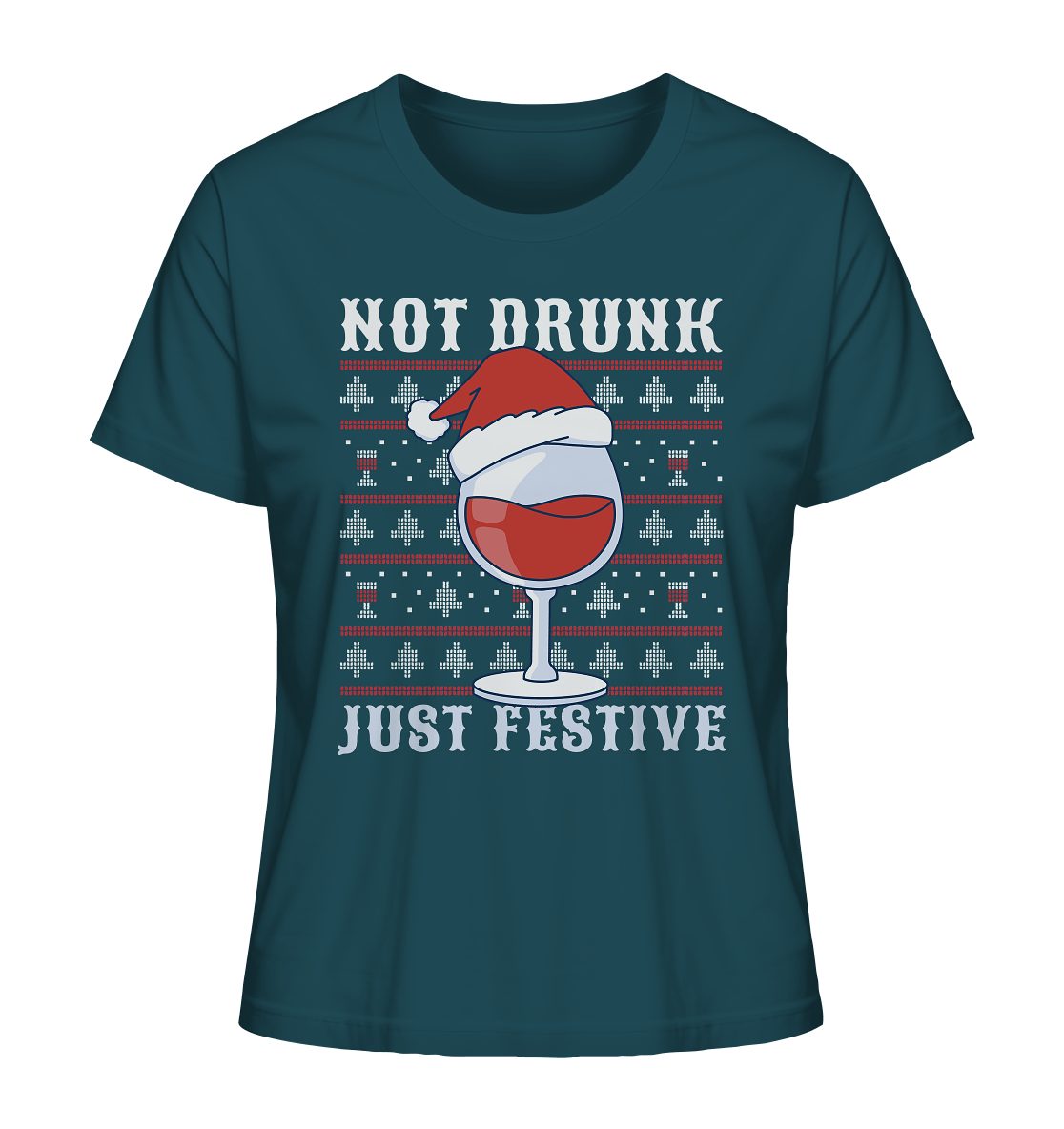 Not drunk, just festive - Weihnachtsmotiv - Ladies Organic Shirt Stargazer / XS