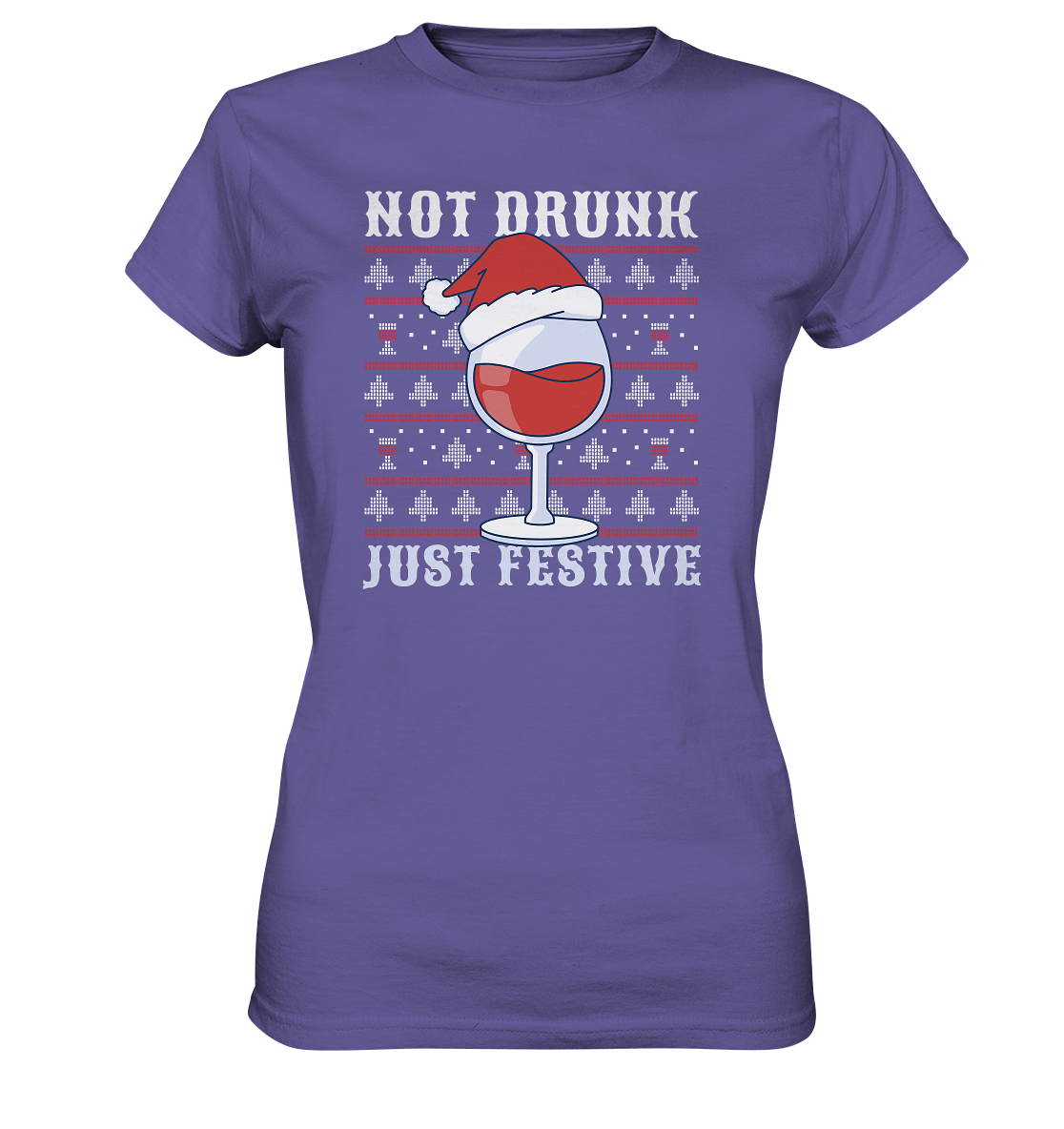 Not drunk, just festive - Weinliebhaber - Ladies Premium Shirt Millenial Lilac / XS