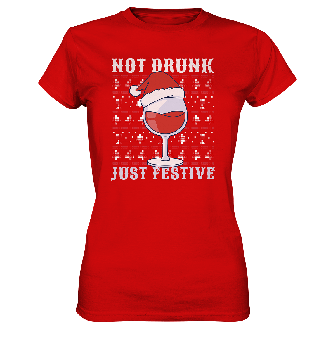 Not drunk, just festive - Weinliebhaber - Ladies Premium Shirt Red / XS