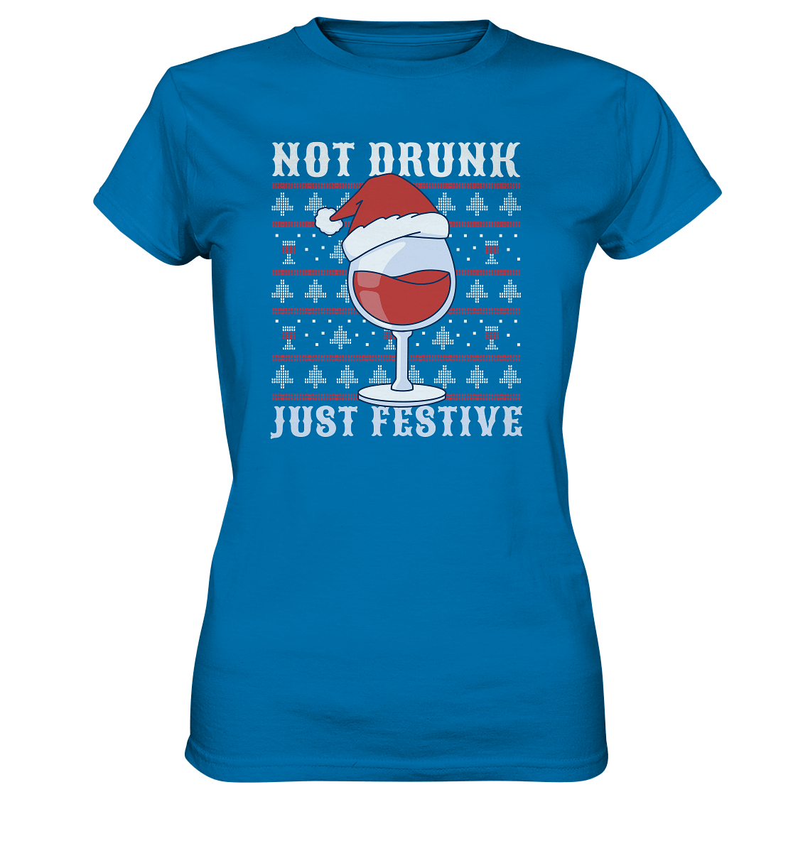 Not drunk, just festive - Weinliebhaber - Ladies Premium Shirt Royal Blue / XS