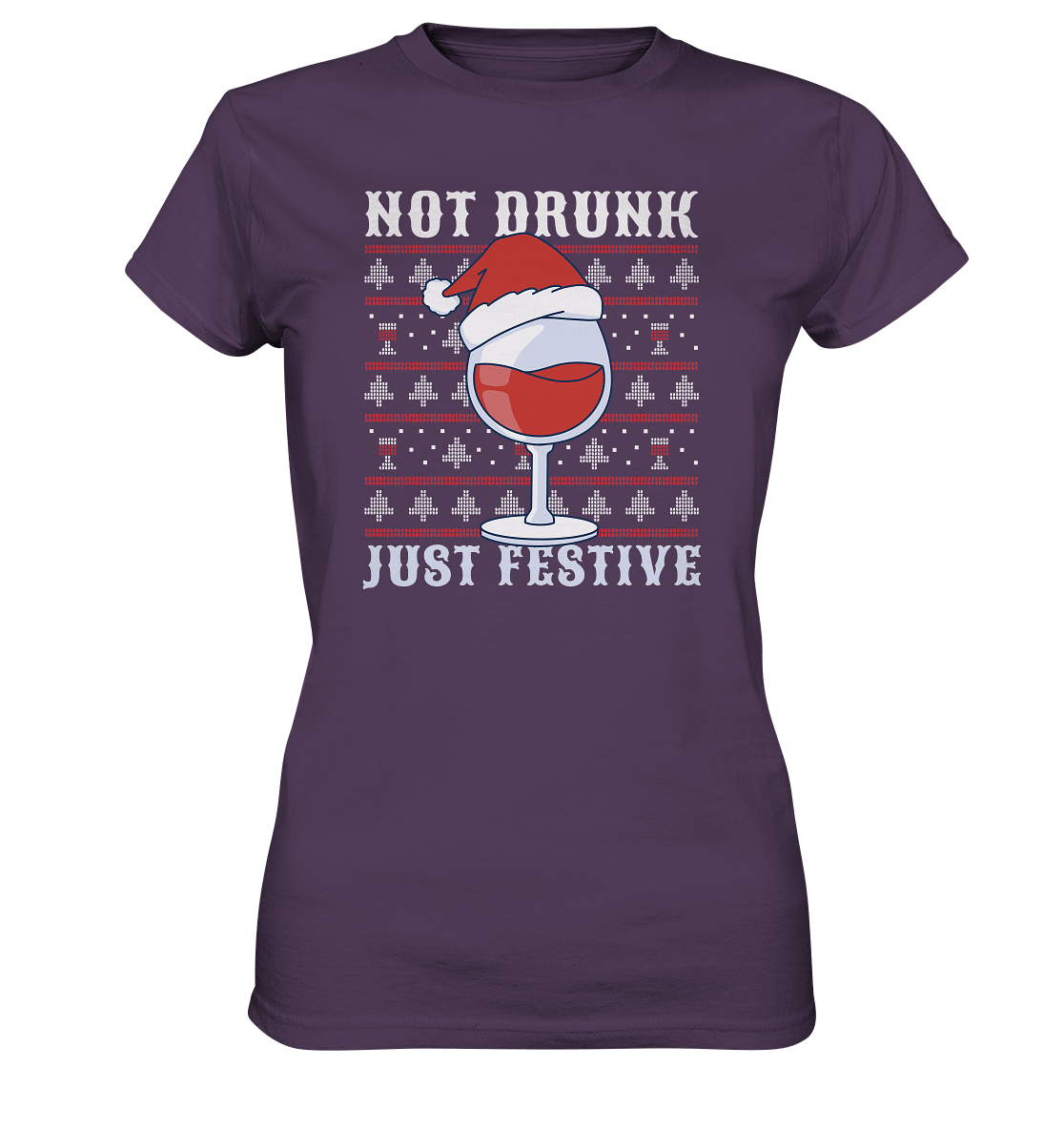 Not drunk, just festive - Weinliebhaber - Ladies Premium Shirt Urban Purple / XS