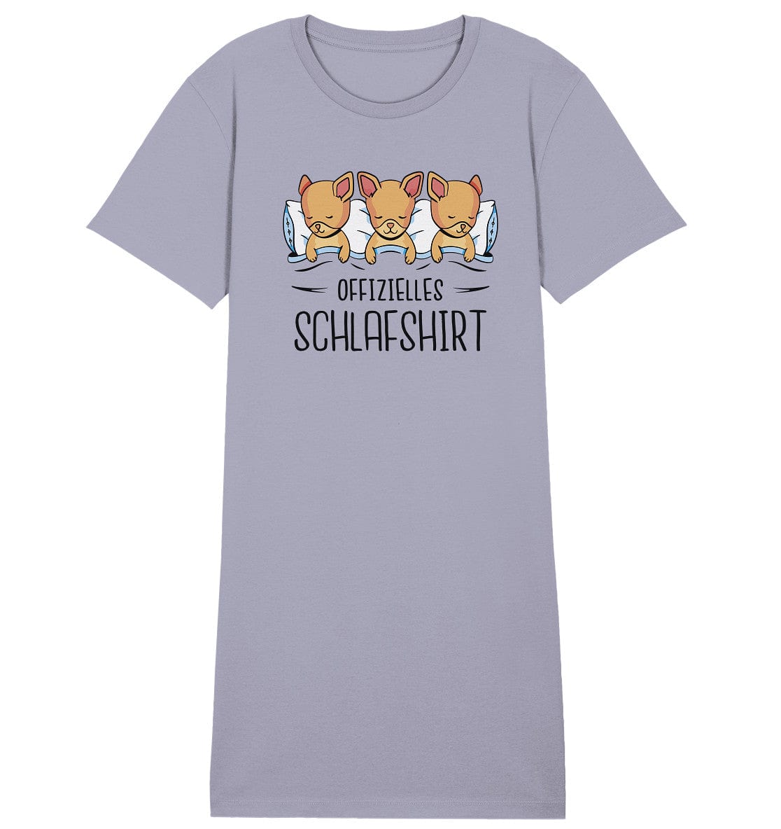 Offizielle Schlafshirt - Chihuahuas - Ladies Organic Sleepshirt Lavender / S