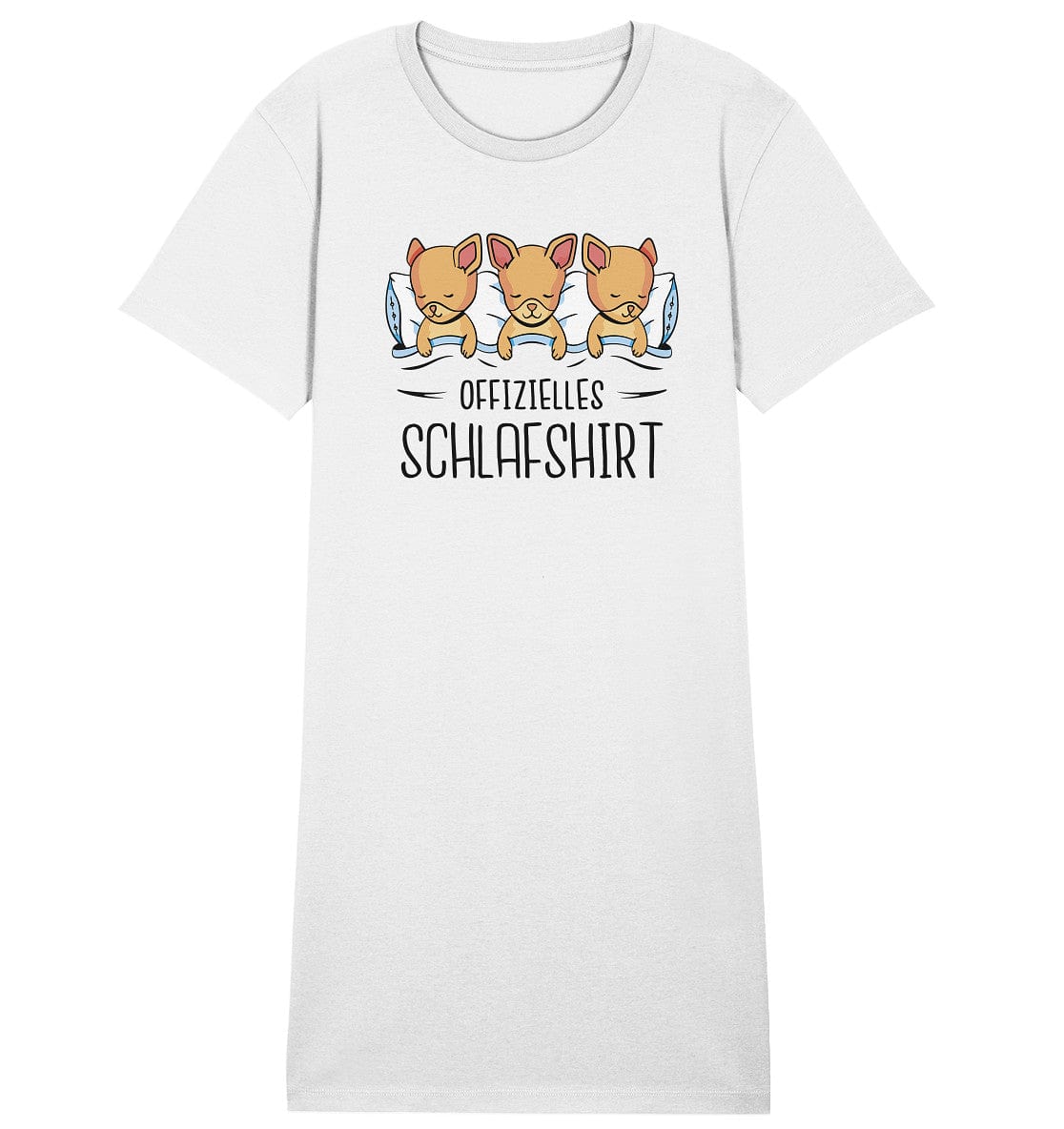 Offizielle Schlafshirt - Chihuahuas - Ladies Organic Sleepshirt White / S