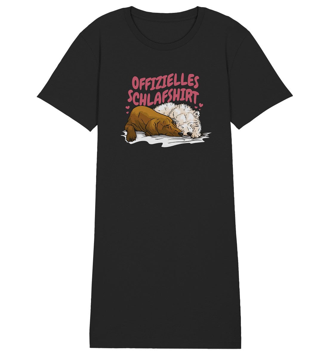 Offizielle Schlafshirt - Schlafende Hunde - Ladies Organic Sleepshirt Black / S