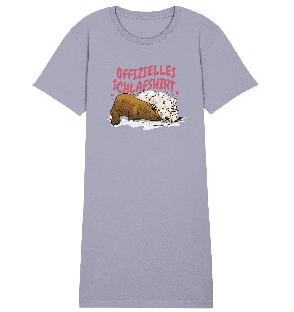 Offizielle Schlafshirt - Schlafende Hunde - Ladies Organic Sleepshirt Lavender / S