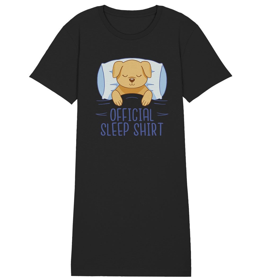 Offizielle Schlafshirt - Süßer Hund - Ladies Organic Sleepshirt Black / S