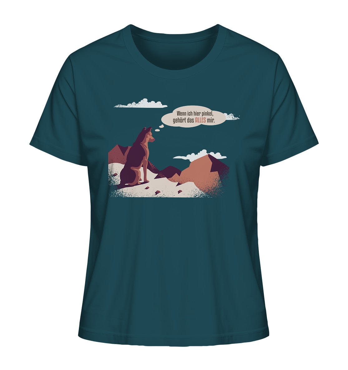 Schäferhund in den Bergen - Ladies Organic Shirt Stargazer / XS
