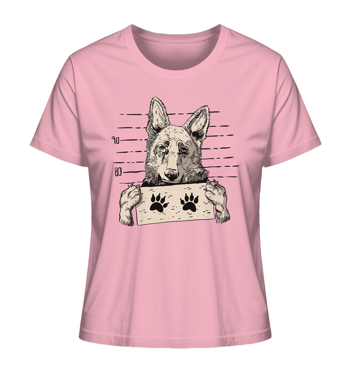 Schäferhund - Mugshot - Ladies Organic Shirt Cotton Pink / XS