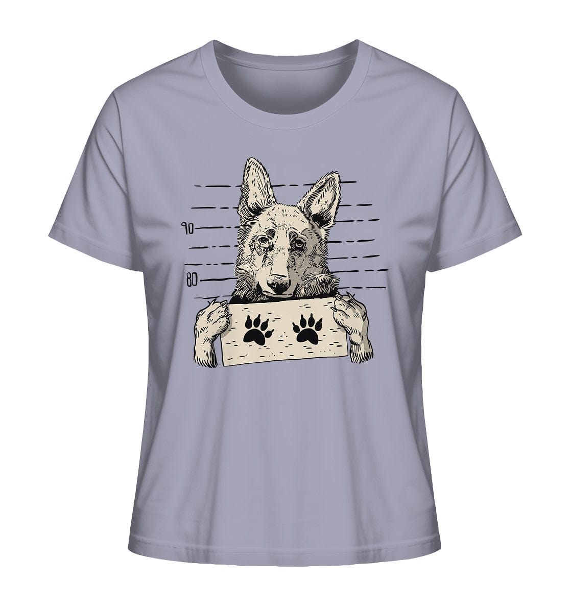 Schäferhund - Mugshot - Ladies Organic Shirt Lavender / XS