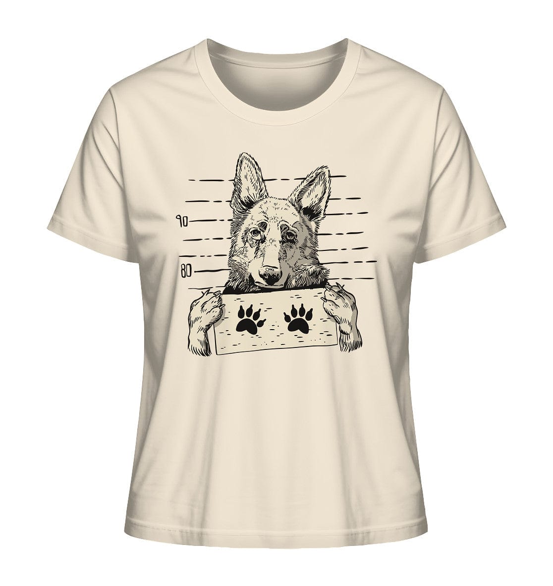 Schäferhund - Mugshot - Ladies Organic Shirt Natural Raw / XS