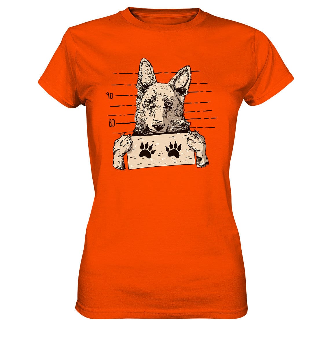 Schäferhund - Mugshot - Ladies Premium Shirt Orange / XS