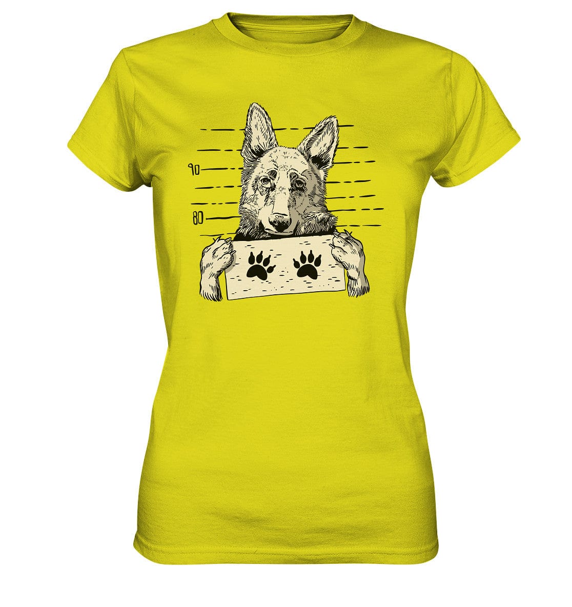 Schäferhund - Mugshot - Ladies Premium Shirt Pixel Lime / XS